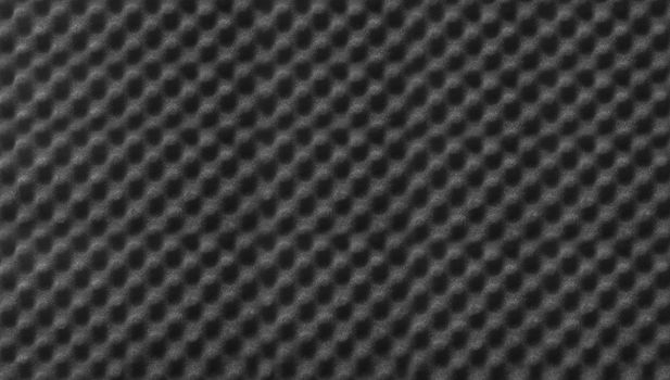 Studio sound black color acoustic foam background texture