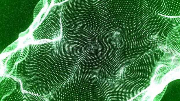 Abstract Background with nice abstract green waves