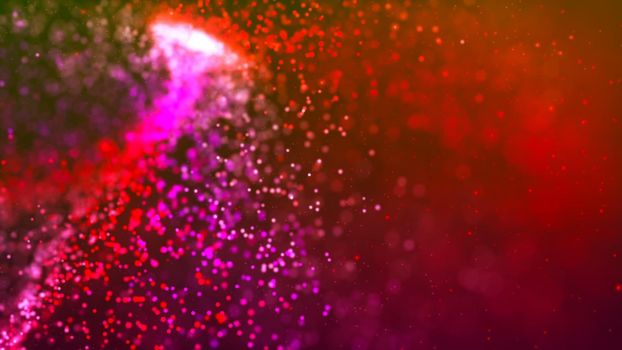 HD Loopable Abstract Background with nice colorful particles for club visuals, LED installations, broadcasting featuring, editing or led backdrops