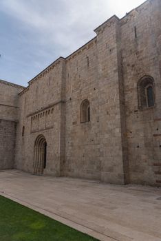 Day view of Cathedral of Santa Maria d'Urgell. Catalonia.