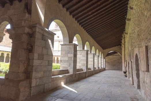 Gardens of Cathedral of Santa Maria d'Urgell. Catalonia.