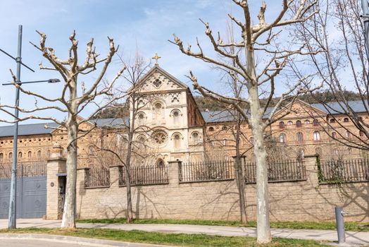Day view of Cathedral of Santa Maria d'Urgell. Catalonia.