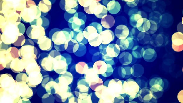 Abstract Background with nice yellow and blue bokeh