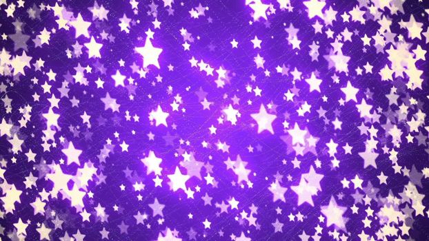 Abstract Background with nice purple flying stars.