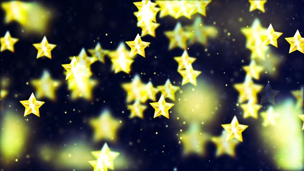 Abstract Background with nice flying stars