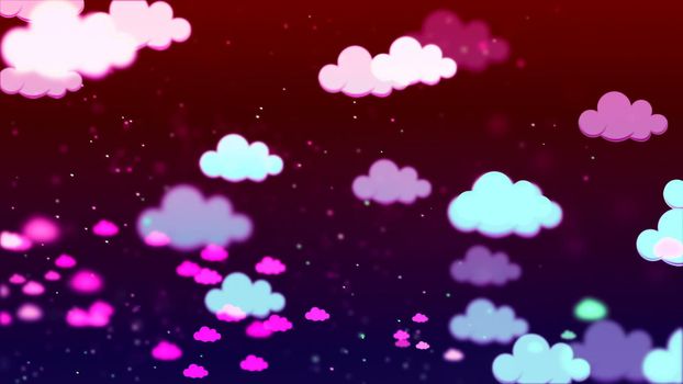 Abstract Background with nice multicolor clouds