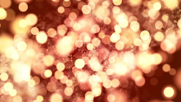 Abstract Background with nice golden sparkle bokeh