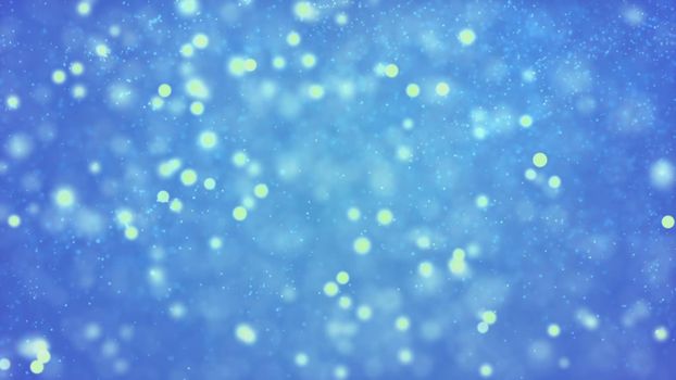 Abstract Background with nice blue particles and bokeh