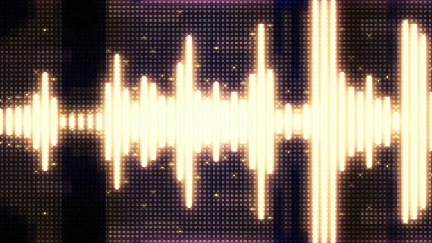 abstract Audio neon equalizer background.