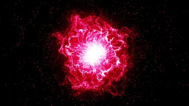 Big bang, big explosion in the space. Big bang, beginnings of the universe.