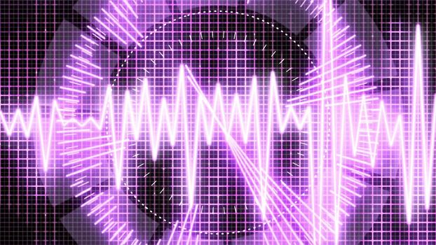 abstract Audio neon equalizer background.