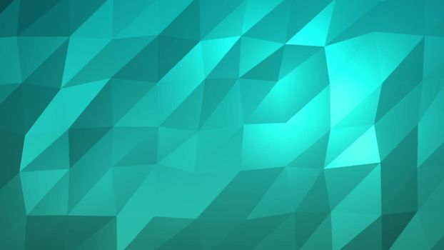 aqua Low Poly Abstract Background.