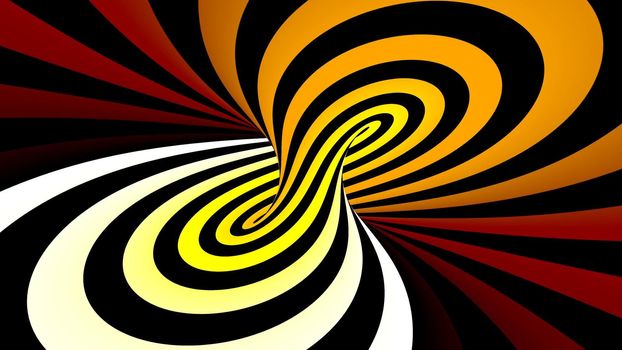 Hypnotic abstract spiral colorful illusion