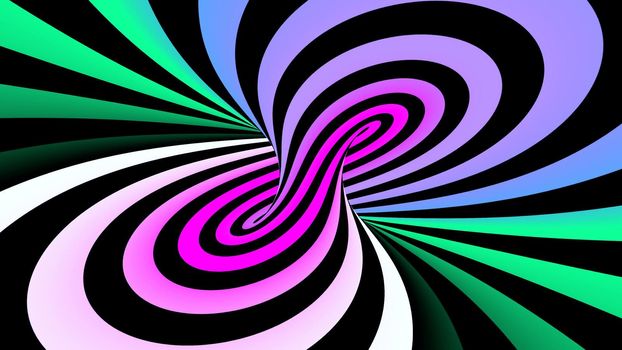 Hypnotic abstract spiral colorful illusion