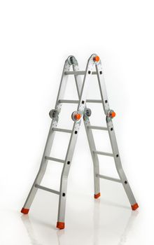 Construction ladder isolated on white background