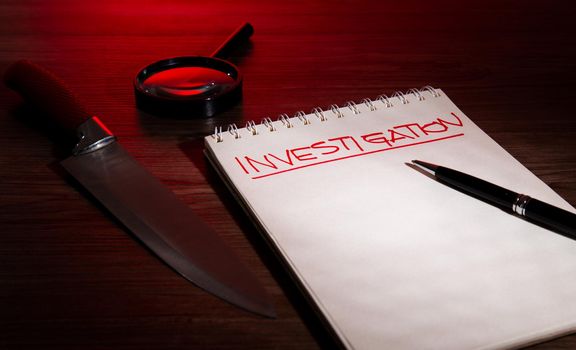 Crime Investigation conceptual - investigation notebook