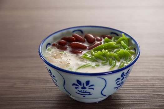 Malaysian desserts called Cendol .Cendol is made from crushed ice cubes and a variety of sweets and fruits.