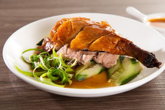 roast duck rice, popular of hawker food in Malaysia