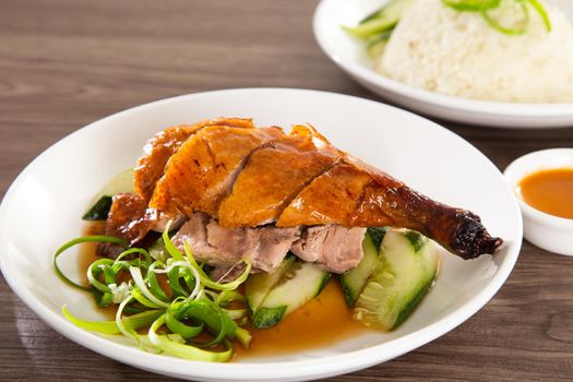roast duck rice, popular of hawker food in Malaysia