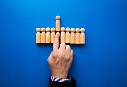 Best candidate among figures of hired people. Best employer resource.