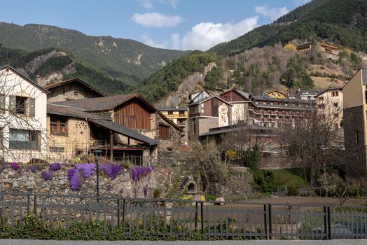 Cityscape of Ordino in Andorra.