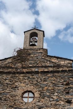 Chapel of the Rossell house in spring in Ordino, Andorra in the Pyrenees in 2021.