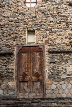 Ordino, Andorra: 2021 March 30: Chapel of the Rossell house in spring in Ordino, Andorra in the Pyrenees in 2021