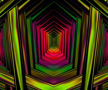 Computer generated colorful fractal artwork for creative art,design and entertainment