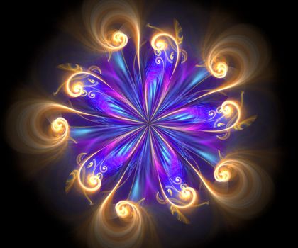 Computer generated fractal artwork for creative art,design and entertainment