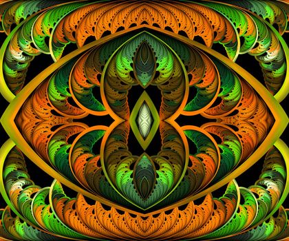 Computer generated fractal artwork for creative art,design and entertainment