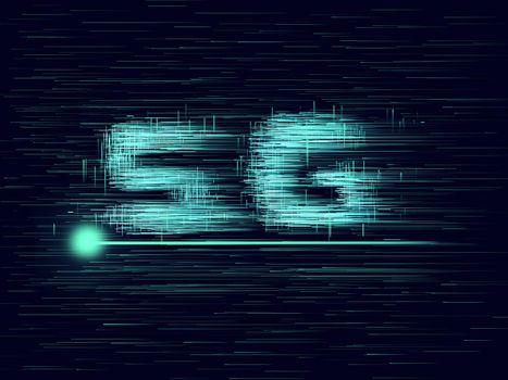 5G technology concept design with illustration 