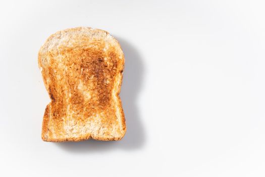 Toast slice isolated on white background, Bread grill