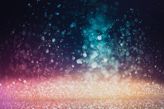 Bokeh abstract background from diamond dust