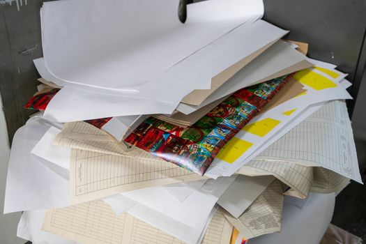 Old stack documents business for recycle