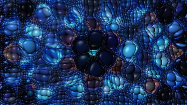 Abstract three-dimensional multi-colored background with texture. 3d image, 3d rendering