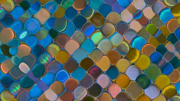 Abstract multi-colored mosaic background. 3d image, 3d rendering