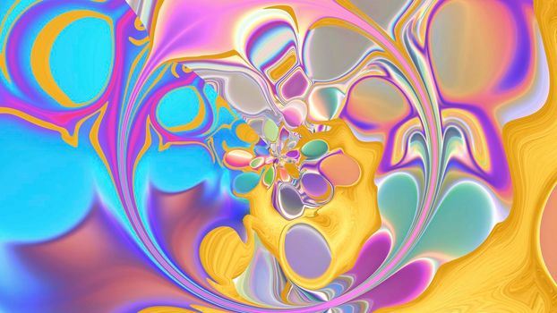 Abstract multicolored rainbow blurred background.
