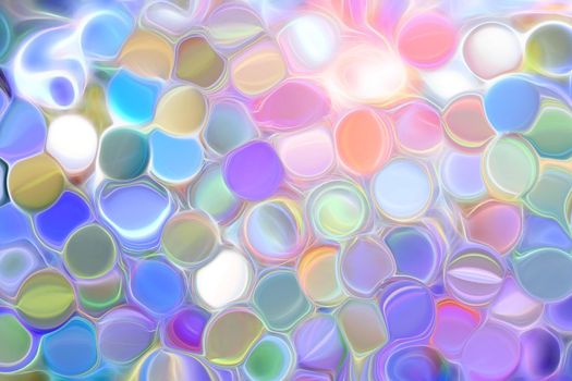 Abstract textured pastel background with bubbles. 3d image, 3d rendering