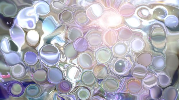 Abstract textured pastel background with bubbles. 3d image, 3d rendering