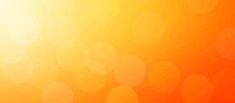 Abstract Orange background layout design with bokeh light