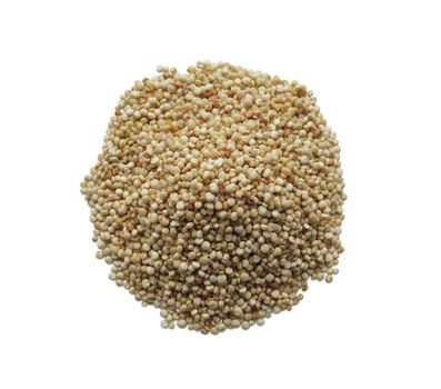 Raw cous cous semolina Isolated on White Background