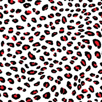 Abstract modern leopard seamless pattern. Animals trendy background. Black and white decorative vector illustration for print, card, postcard, fabric, textile. Modern ornament of stylized skin.