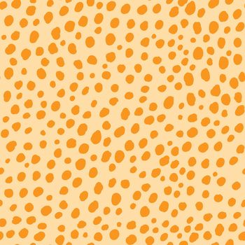 Abstract modern leopard seamless pattern. Animals trendy background. Orange decorative vector stock illustration for print, card, postcard, fabric, textile. Modern ornament of stylized skin.