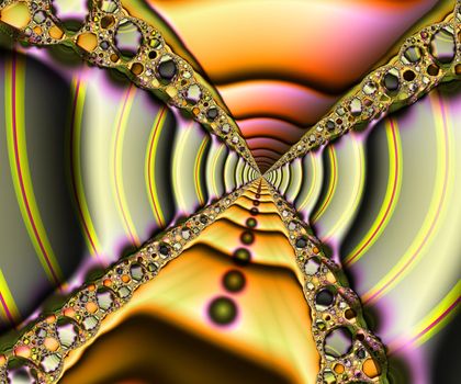 Computer generated abstract colorful fractal artwork for creative design, art, home decoration and entertainment