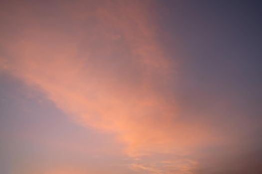 Morning sky with pastel-colored clouds