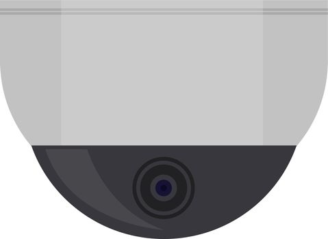 Security camera, illustration, vector on white background.