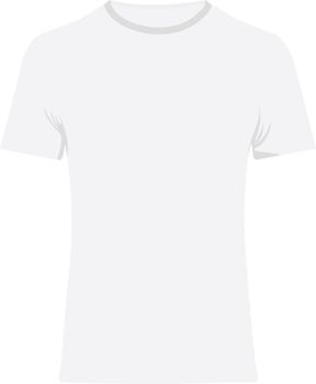 White shirt, illustration, vector on white background.