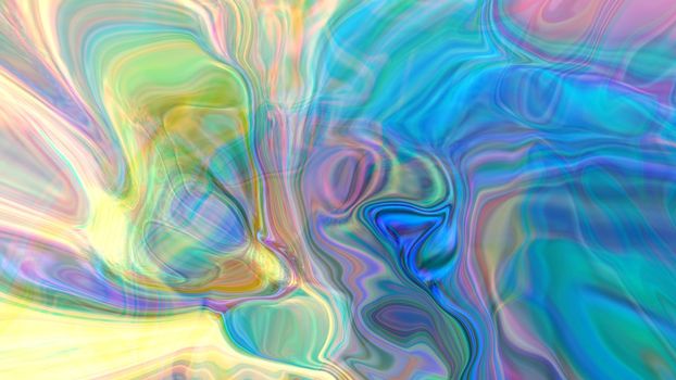 Abstract multi-colored liquid background with texture. 3d image, 3d rendering