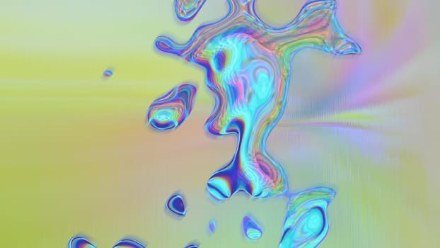 Abstract multi-colored liquid background with texture. 3d image, 3d rendering