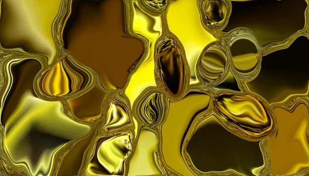 Abstract gold metal background with texture. 3d image, 3d rendering